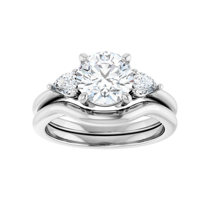 14K White Gold 1 3/4 CTW Lab-Grown Diamond Engagement Ring