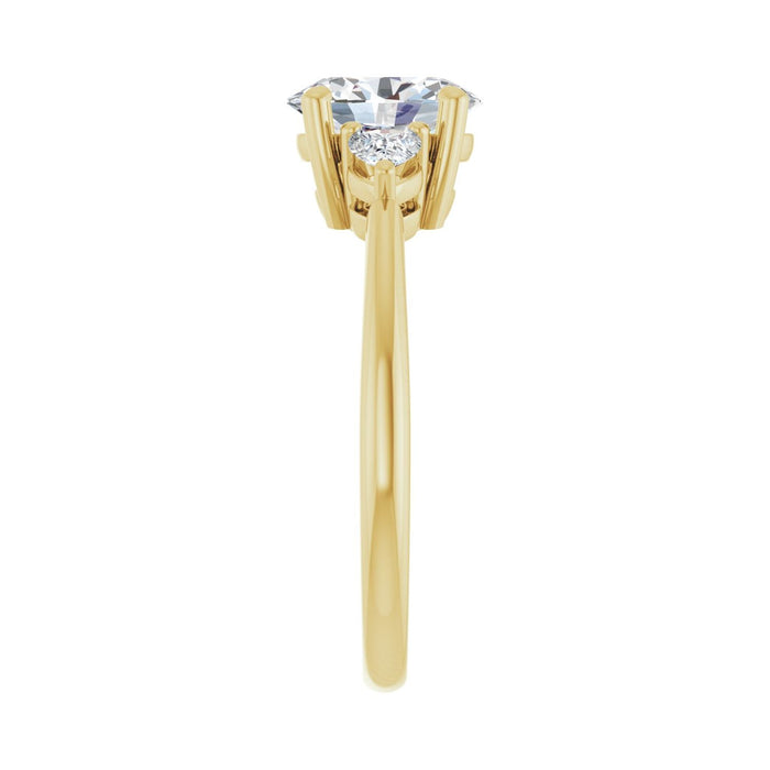 14K Yellow Gold 1 1/4 CTW Lab-Grown Diamond Engagement Ring