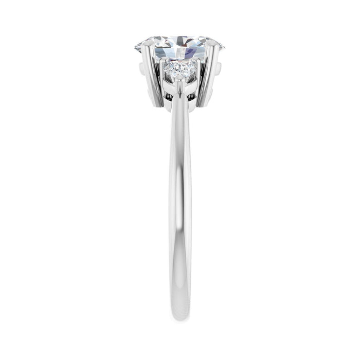 14K White Gold 1 1/4 CTW Lab-Grown Diamond Engagement Ring