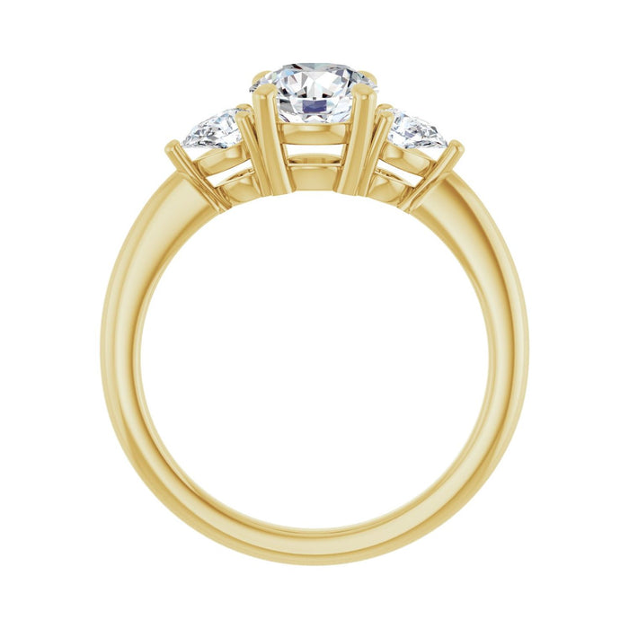 14K Yellow Gold 1 1/4 CTW Lab-Grown Diamond Engagement Ring