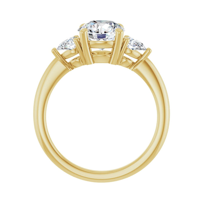 14K Yellow Gold 1 3/4 CTW Lab-Grown Diamond Engagement Ring