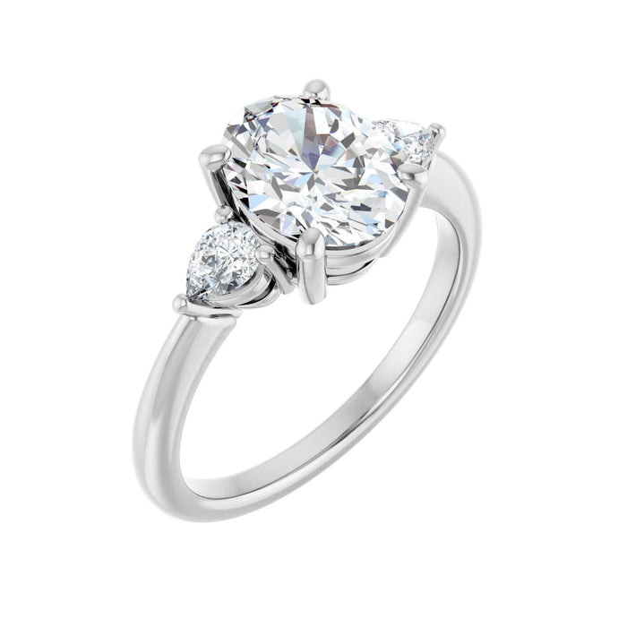 14K White Gold 1 3/4 CTW Lab-Grown Diamond Engagement Ring