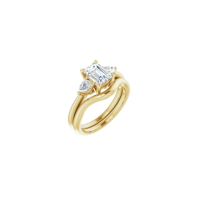 14K Yellow Gold 1 1/2 CTW Lab-Grown Diamond Engagement Ring