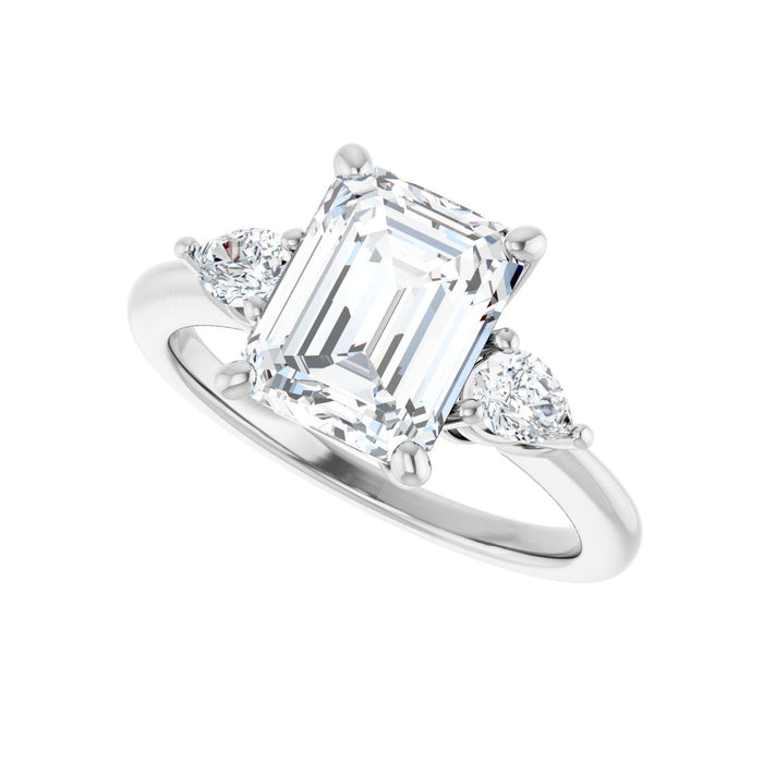 14K White Gold 2 3/4 CTW Lab-Grown Diamond Engagement Ring