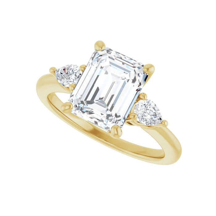 14K Yellow Gold 2 3/4 CTW Lab-Grown Diamond Engagement Ring