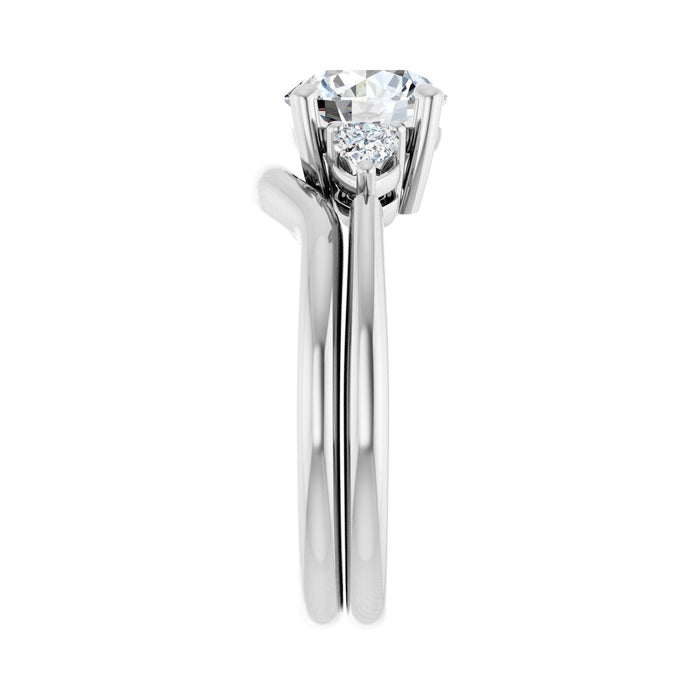14K White Gold 1 3/4 CTW Lab-Grown Diamond Engagement Ring