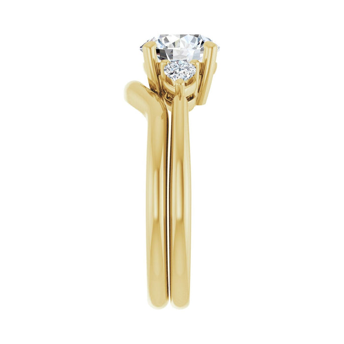 14K Yellow Gold 1 3/4 CTW Lab-Grown Diamond Engagement Ring