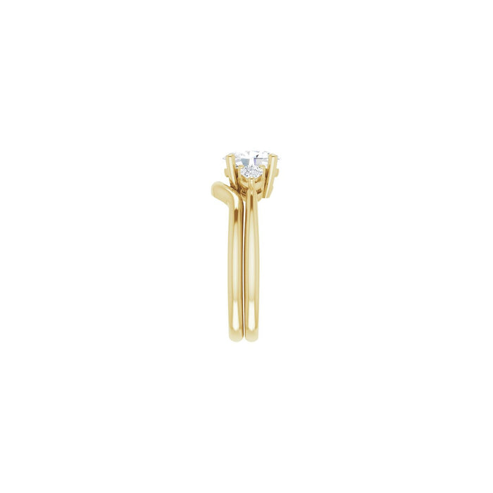 14K Yellow Gold 1 1/4 CTW Lab-Grown Diamond Engagement Ring