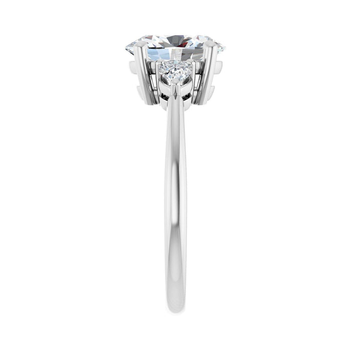 14K White Gold 1 3/4 CTW Lab-Grown Diamond Engagement Ring