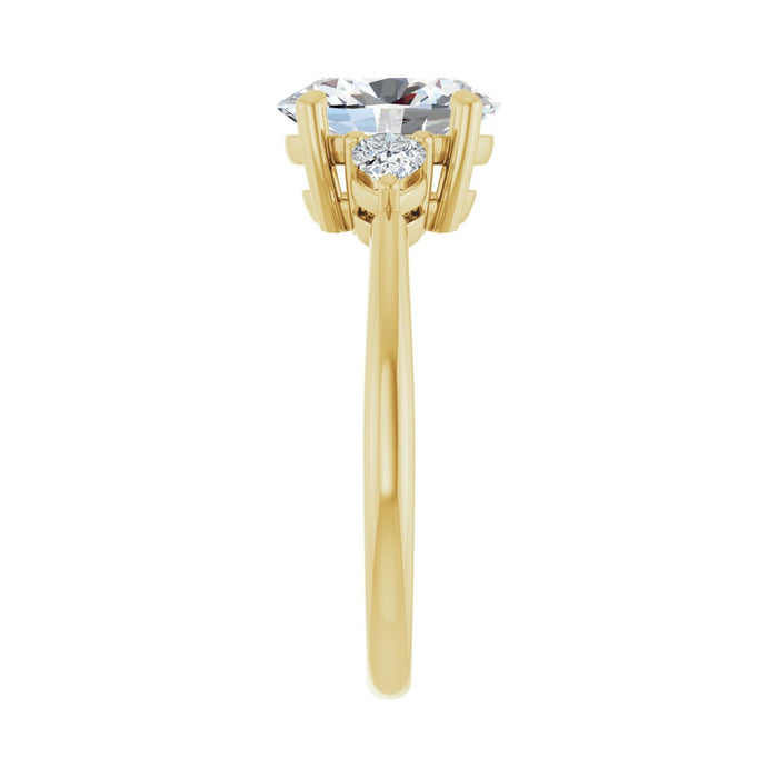 14K Yellow Gold 1 3/4 CTW Lab-Grown Diamond Engagement Ring