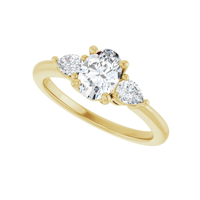 14K Yellow Gold 1 CTW Lab-Grown Diamond Engagement Ring