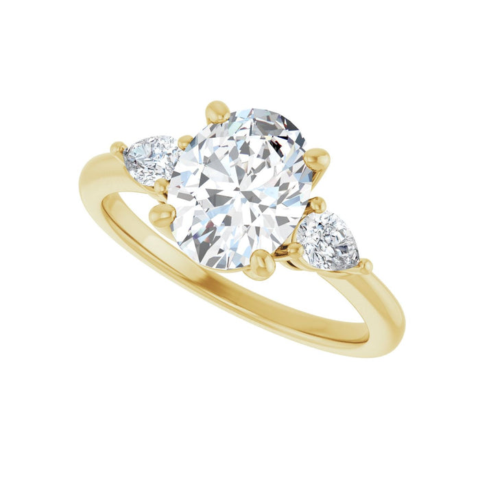 14K Yellow Gold 1 3/4 CTW Lab-Grown Diamond Engagement Ring