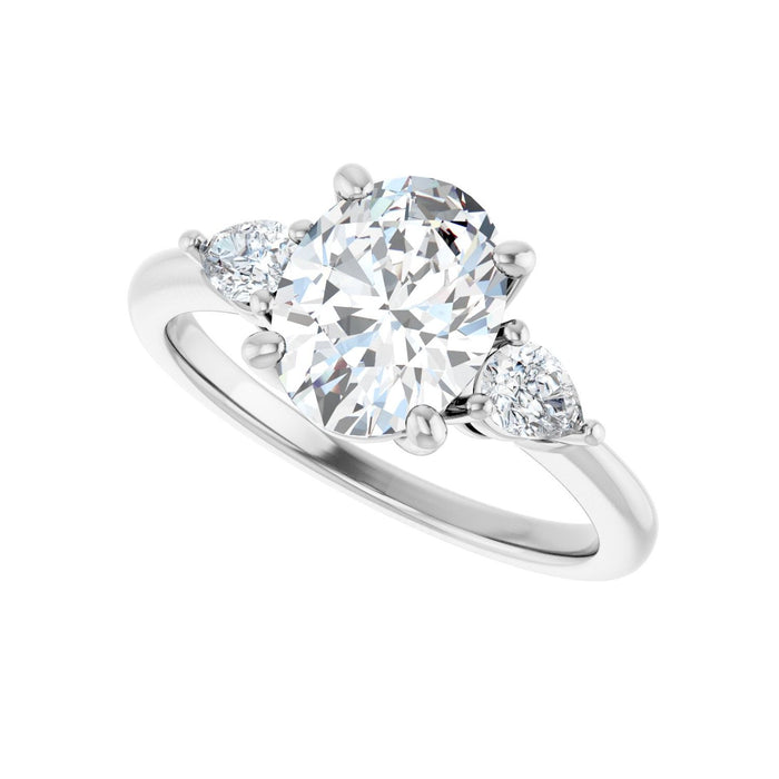 14K White Gold 1 3/4 CTW Lab-Grown Diamond Engagement Ring
