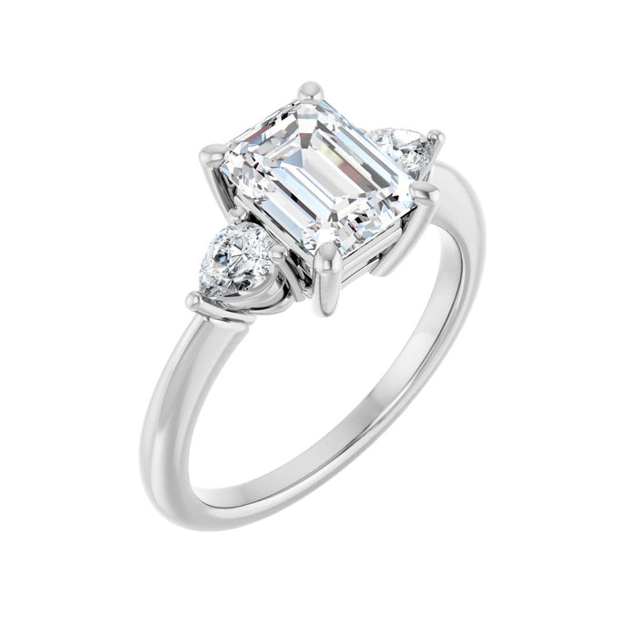 14K White Gold 2 CTW Lab-Grown Diamond Engagement Ring