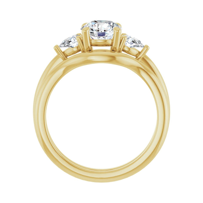 14K Yellow Gold 1 1/4 CTW Lab-Grown Diamond Engagement Ring