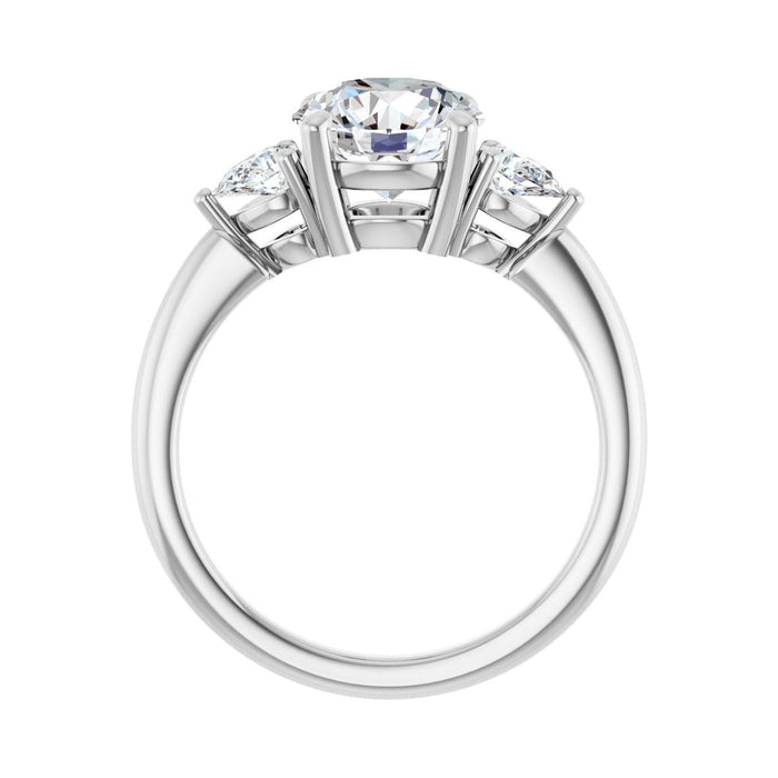 14K White Gold 2 1/4 CTW Lab-Grown Diamond Engagement Ring