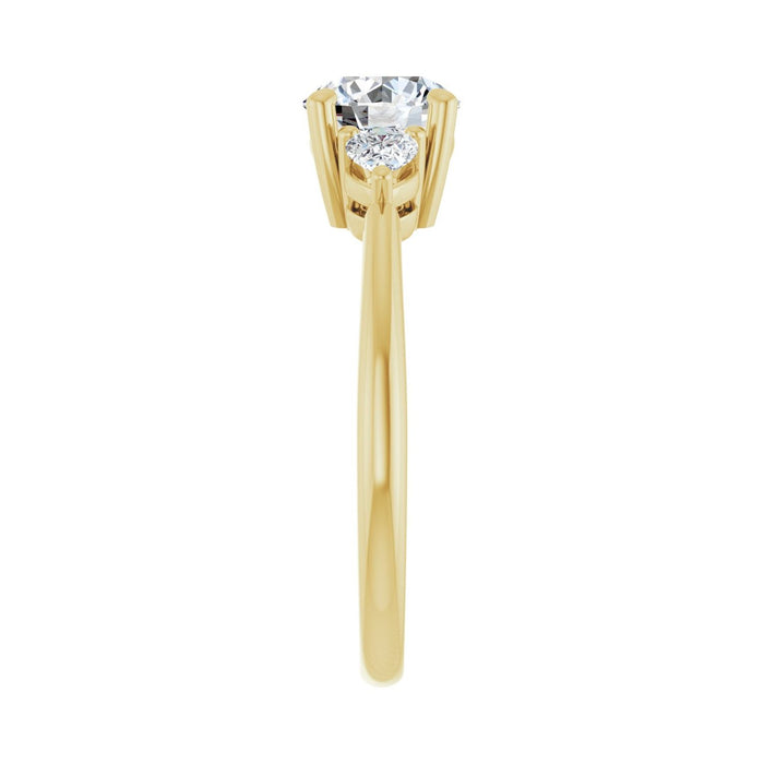 14K Yellow Gold 1 1/4 CTW Lab-Grown Diamond Engagement Ring