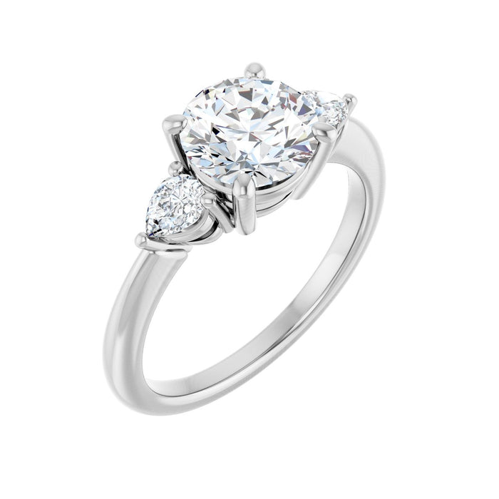 14K White Gold 1 3/4 CTW Lab-Grown Diamond Engagement Ring