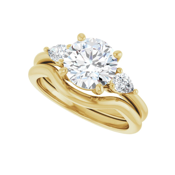 14K Yellow Gold 2 1/4 CTW Lab-Grown Diamond Engagement Ring