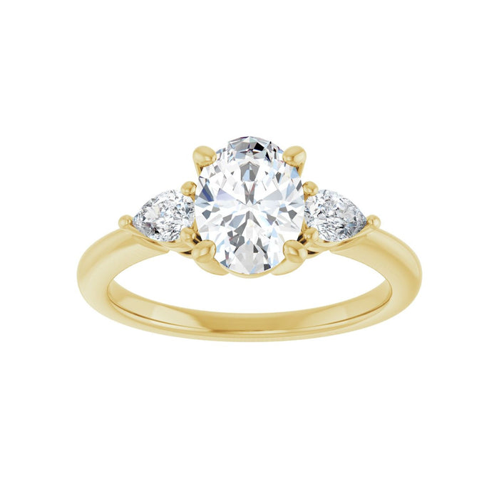 14K Yellow Gold 1 1/4 CTW Lab-Grown Diamond Engagement Ring