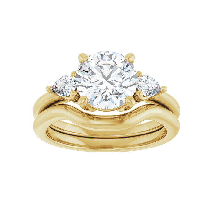 14K Yellow Gold 2 1/4 CTW Lab-Grown Diamond Engagement Ring
