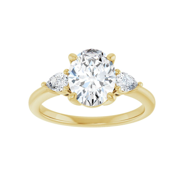 14K Yellow Gold 1 3/4 CTW Lab-Grown Diamond Engagement Ring