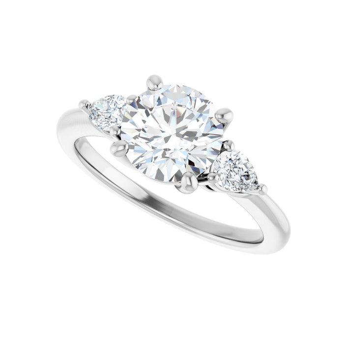 14K White Gold 1 3/4 CTW Lab-Grown Diamond Engagement Ring