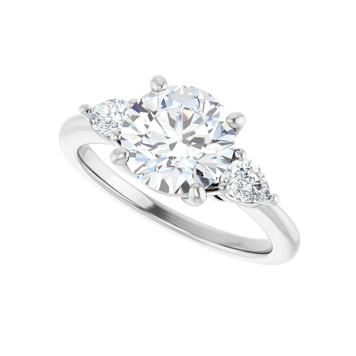 14K White Gold 2 1/4 CTW Lab-Grown Diamond Engagement Ring