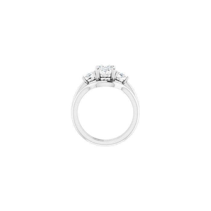 14K White Gold 1 1/4 CTW Lab-Grown Diamond Engagement Ring