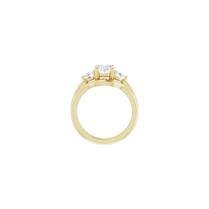 14K Yellow Gold 1 1/4 CTW Lab-Grown Diamond Engagement Ring