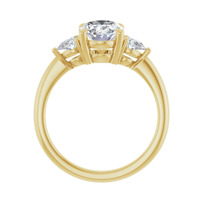 14K Yellow Gold 1 3/4 CTW Lab-Grown Diamond Engagement Ring