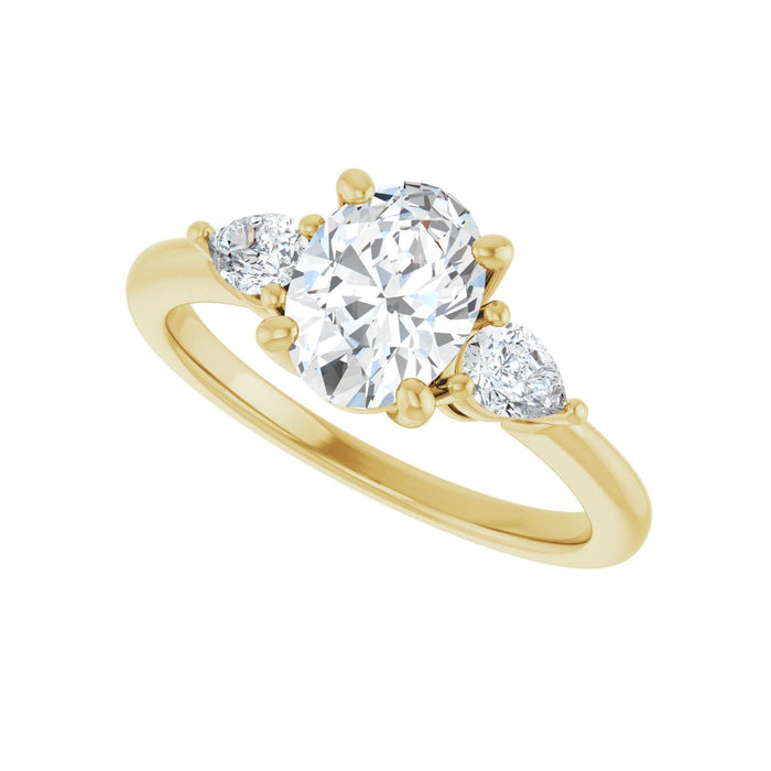 14K Yellow Gold 1 1/4 CTW Lab-Grown Diamond Engagement Ring