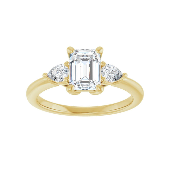 14K Yellow Gold 1 1/2 CTW Lab-Grown Diamond Engagement Ring