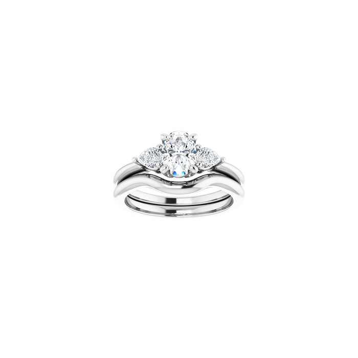 14K White Gold 1 CTW Lab-Grown Diamond Engagement Ring