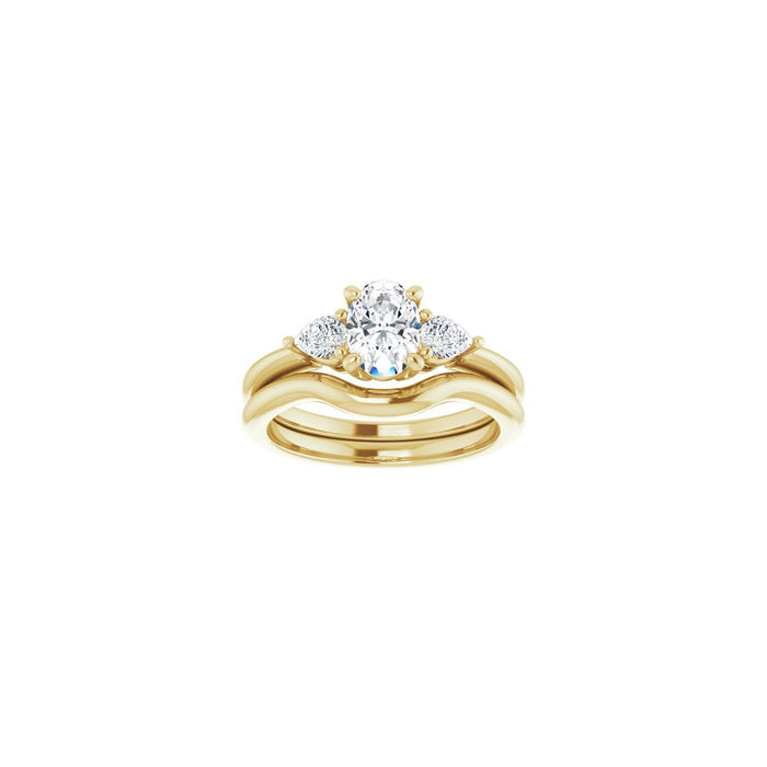 14K Yellow Gold 1 CTW Lab-Grown Diamond Engagement Ring