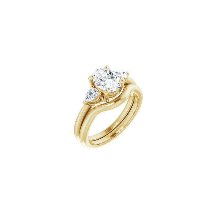 14K Yellow Gold 1 1/4 CTW Lab-Grown Diamond Engagement Ring