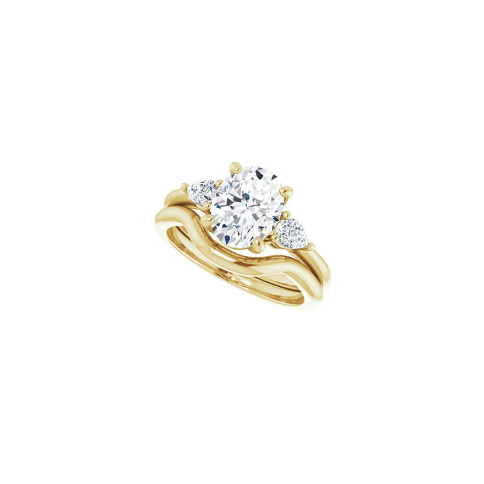14K Yellow Gold 1 3/4 CTW Lab-Grown Diamond Engagement Ring