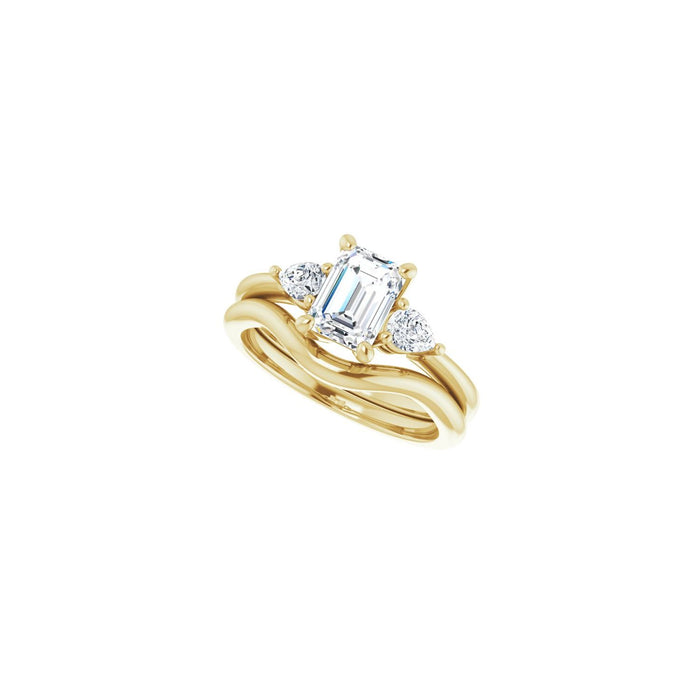 14K Yellow Gold 1 1/2 CTW Lab-Grown Diamond Engagement Ring