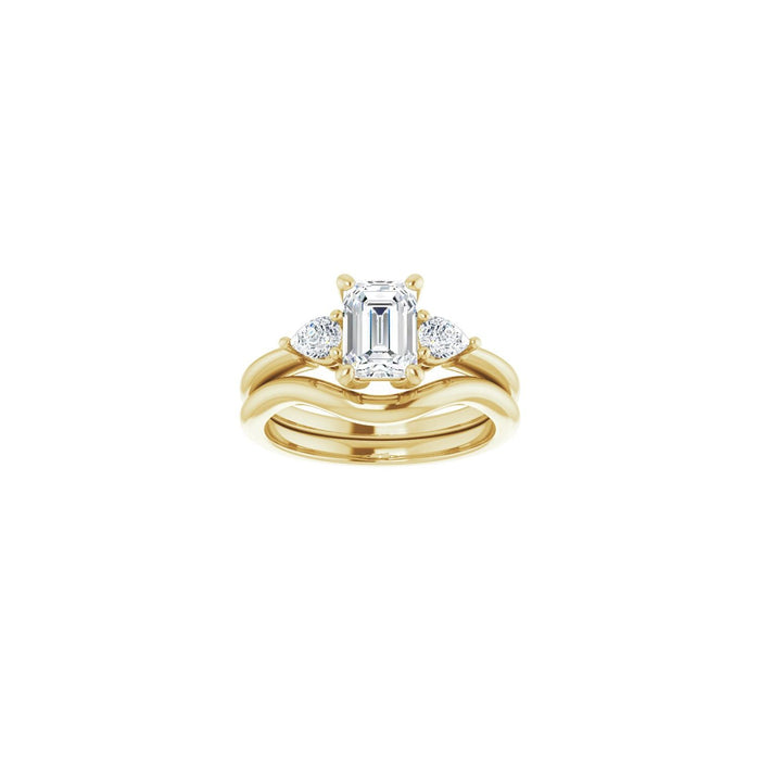 14K Yellow Gold 1 1/2 CTW Lab-Grown Diamond Engagement Ring