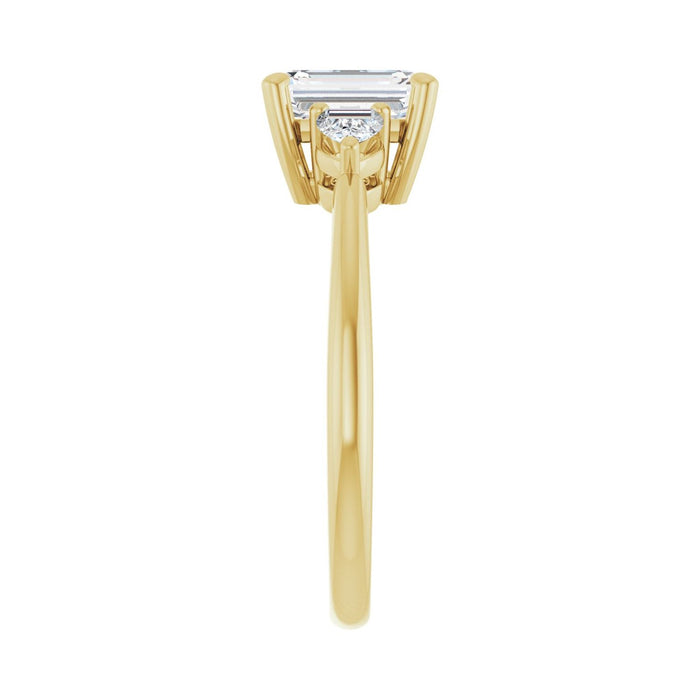14K Yellow Gold 1 1/2 CTW Lab-Grown Diamond Engagement Ring
