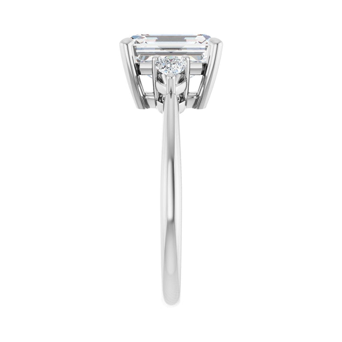 14K White Gold 2 3/4 CTW Lab-Grown Diamond Engagement Ring