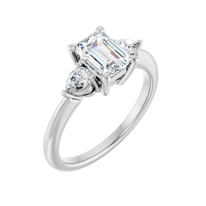 14K White Gold 1 1/2 CTW Lab-Grown Diamond Engagement Ring
