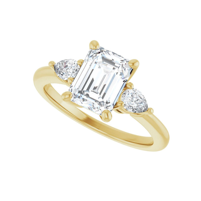 14K Yellow Gold 2 CTW Lab-Grown Diamond Engagement Ring