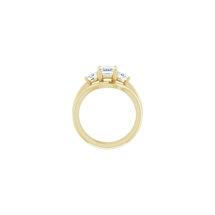 14K Yellow Gold 1 1/2 CTW Lab-Grown Diamond Engagement Ring