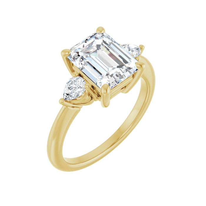 14K Yellow Gold 2 3/4 CTW Lab-Grown Diamond Engagement Ring