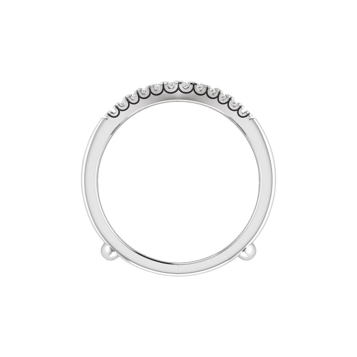 14K White Gold 1 CTW Lab-Grown Diamond Ring Guard