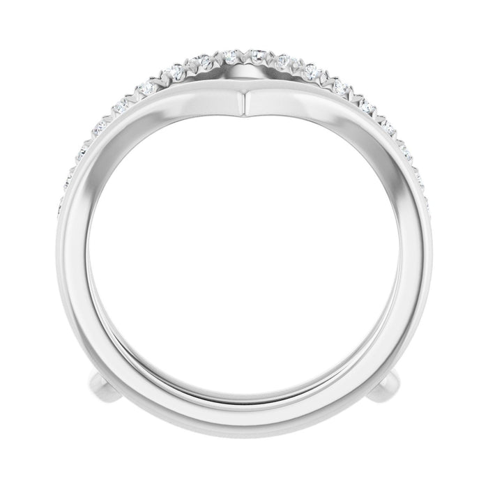 14K White Gold 1/4 CTW Lab-Grown Diamond Ring Guard