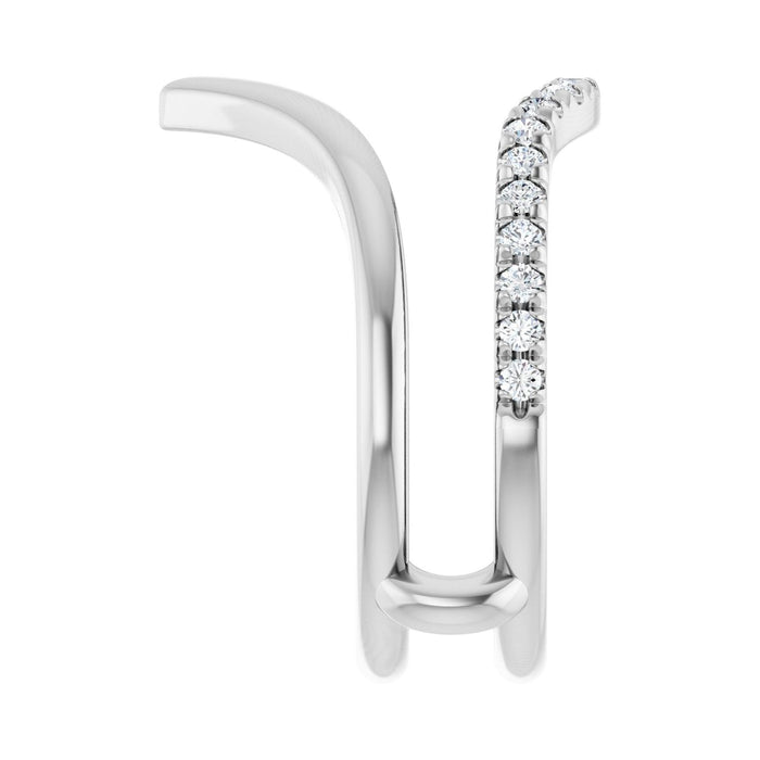 14K White Gold 1/4 CTW Lab-Grown Diamond Ring Guard
