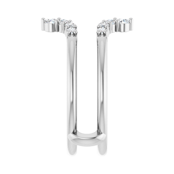 14K White Gold 1/3 CTW Lab-Grown Diamond Ring Guard