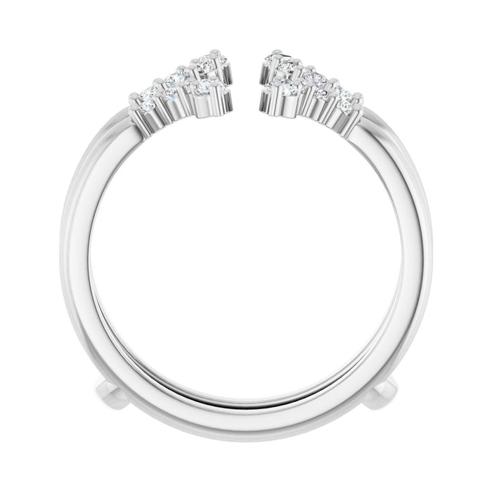 14K White Gold 1/3 CTW Lab-Grown Diamond Ring Guard
